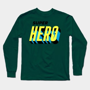 Superheld Geschenkidee Comic Superhero Long Sleeve T-Shirt